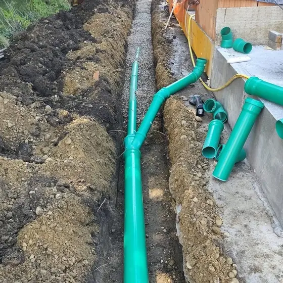 Kanalarbeiten, sichere Ableitung und Entwässerung